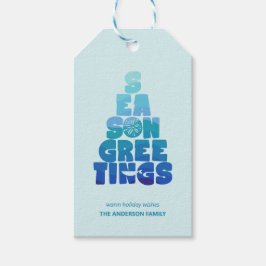 Beach Season Hälsning Presentetikett