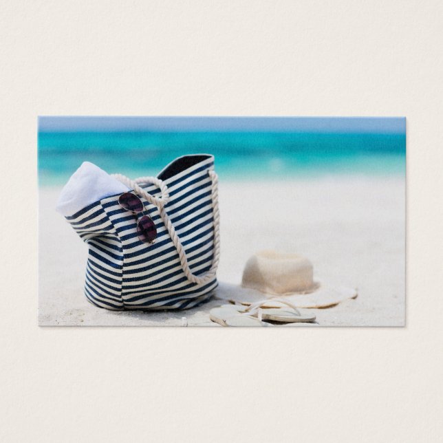 Beach-semester Visitkort (Framsidan)