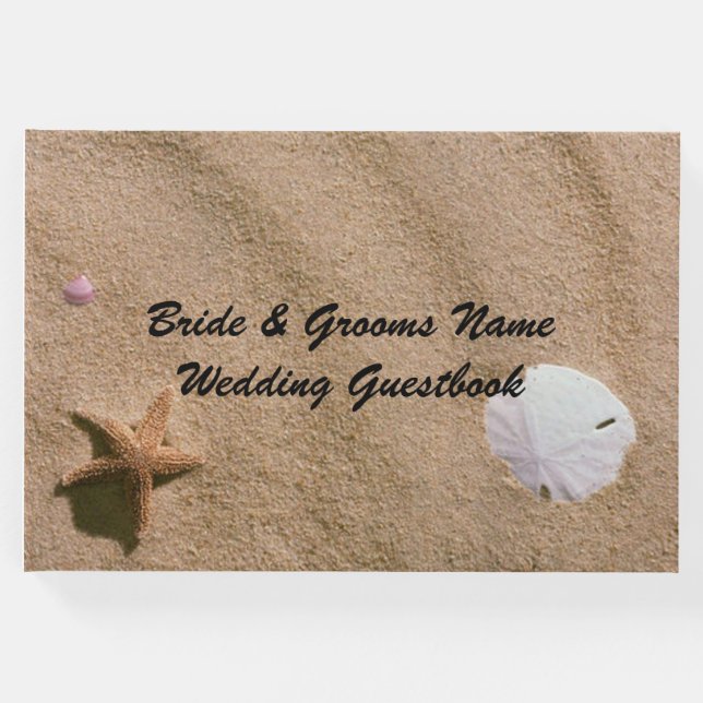 Beach Serenity Bröllop Gästböcker (Framsida)