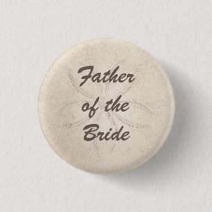 Beach Serenity Far of the Bride Button Knapp