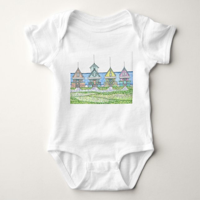 Beach Shack Life 1; Baby Clothing T Shirt (Framsida)