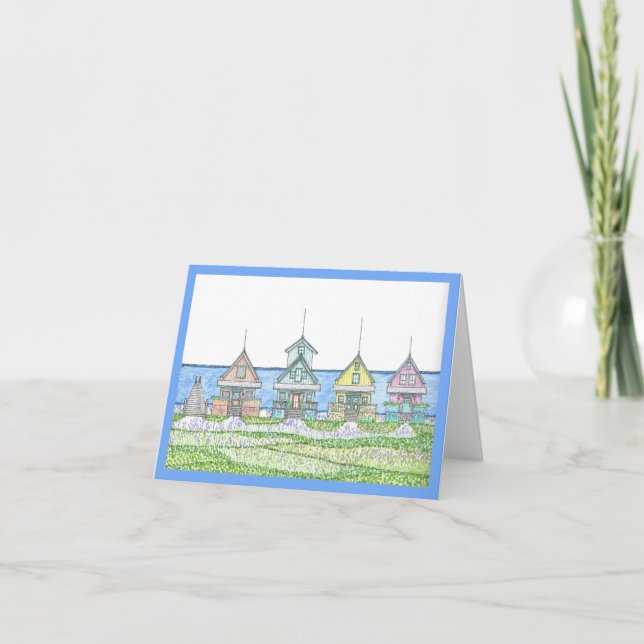 Beach Shack Notecards Kort (Framsida)