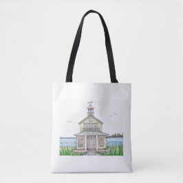 Beach Shack Tote Bag Tygkasse