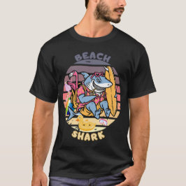 Beach Shark Äventyr T Shirt