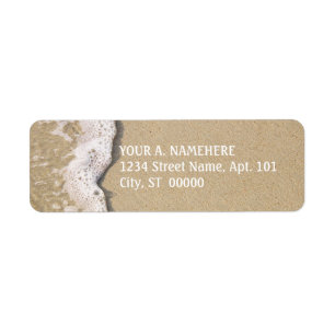 Beach Shore-Returetiketter Returadress Etikett