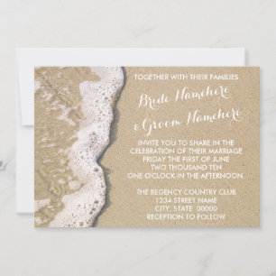 Beach Shore Wedding-inbjudningar Inbjudningar