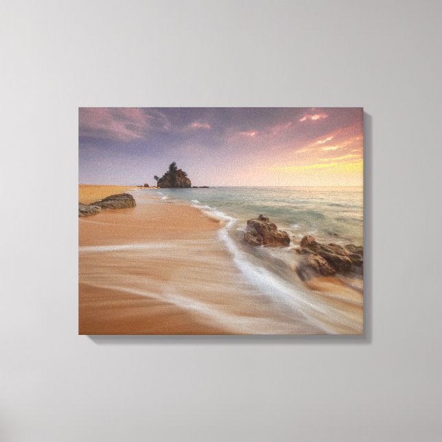 Beach Shoreline | Naturfoto | Liggande Canvastryck (Framsida)