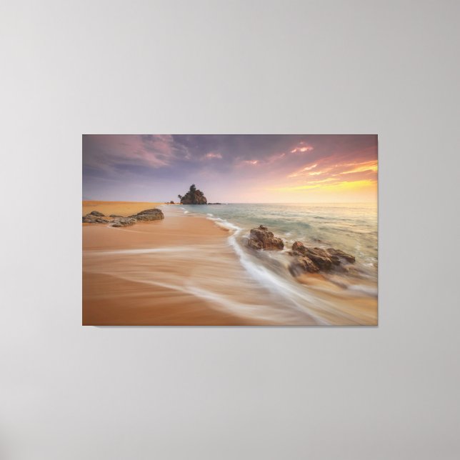 Beach Shoreline | Naturfoto | Liggande Canvastryck (Framsida)