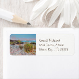Beach Shoreline Painting Art Returadress Etikett