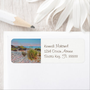 Beach Shoreline Painting Art Returadress Etikett