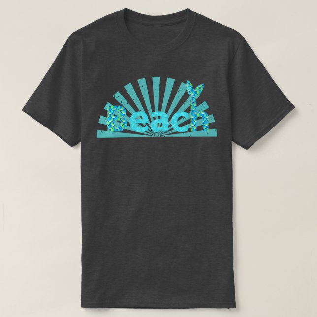 Beach Sjöjungfru Svan T Shirt (Design framsida)