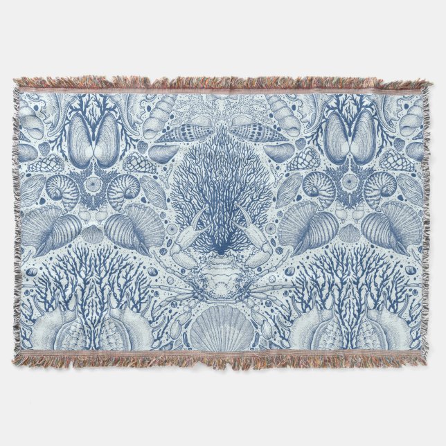 Beach-skatter i blått filt (Framsidan)