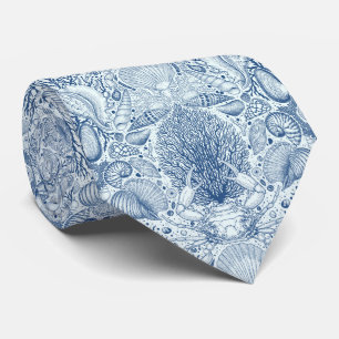 Beach-skatter i blått slips