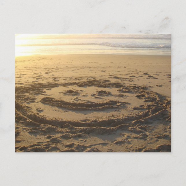 Beach Smile Sunset Vykort (Framsida)