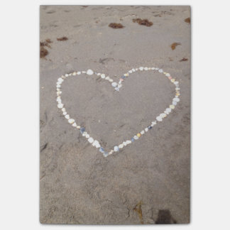 Beach Snäcka Heart Post-it Block