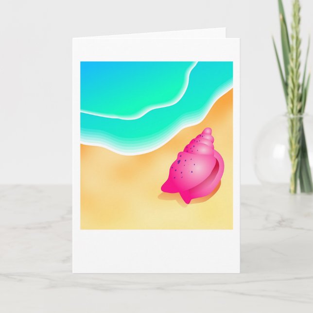 Beach-Snäcka Kort (Framsida)