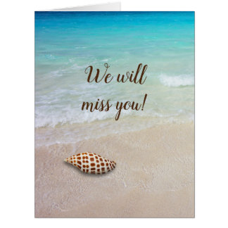 Beach Snäcka Ocean Go Away Anpassningsbar Oversifi Jumbo Kort