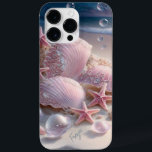 Beach Snäckor Trendiget Modern Girly Personlig Nam<br><div class="desc">Beach Snäckor Trendiget Modern Girly Personlig Namn iphone case har din personlig namn i grått-manustypografi på en modern rosa och svält på stranden med havet i bakgrunden. Perfekt på födelsedagspresent,  mamma på Mors dag,  syster,  flickvän eller bett till jul och helgdagar. Designad av ©Evco Studio www.zazzle.com/store/evcostudio</div>