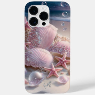 Beach Snäckor Trendiget Modern Girly Personlig Nam