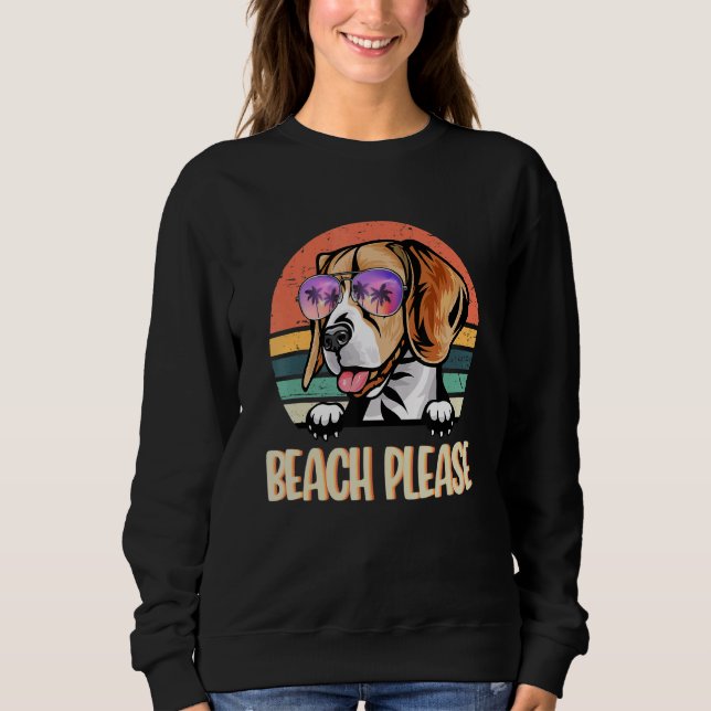 Beach Snälla Beagle Hawaii Beach Hej Summer Vaca T Shirt (Framsida)