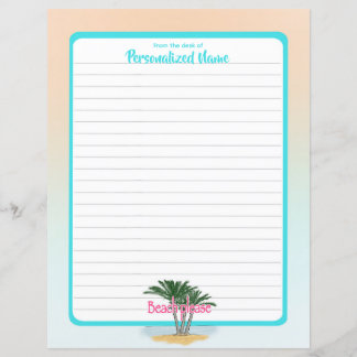 Beach Snälla Borded Lining (Pappra Lakan)