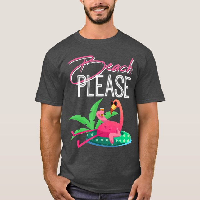 Beach, snälla Manar, kvinnor för Flamingo T Shirt (Framsida)
