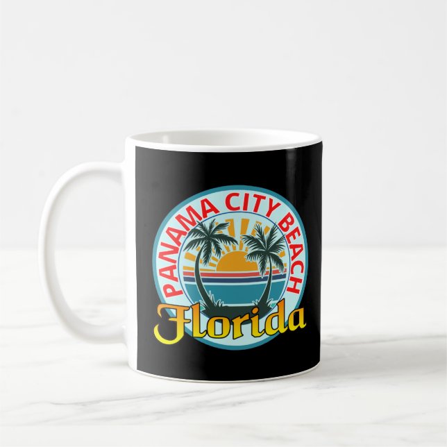Beach Snälla Panama City Beach Florida Beach Sprin Kaffemugg (Vänster)