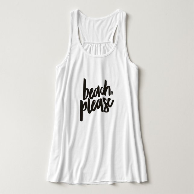 Beach Snälla T-Shirt Linne Med Racerback (Design framsida)