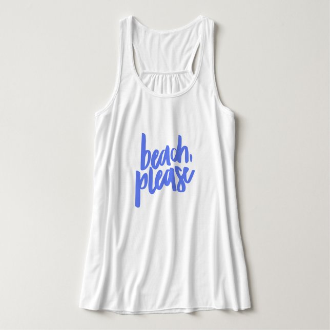 Beach Snälla T-Shirt Linne Med Racerback (Design framsida)