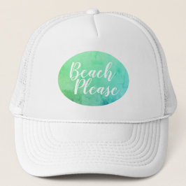 Beach Snälla Teal Aqua Ombre Keps
