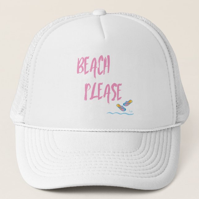 Beach Snälla Tropical Summer Vacation Coola Rosa Keps (Framsida)