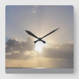 BEACH SOL FYRKANTIG KLOCKA