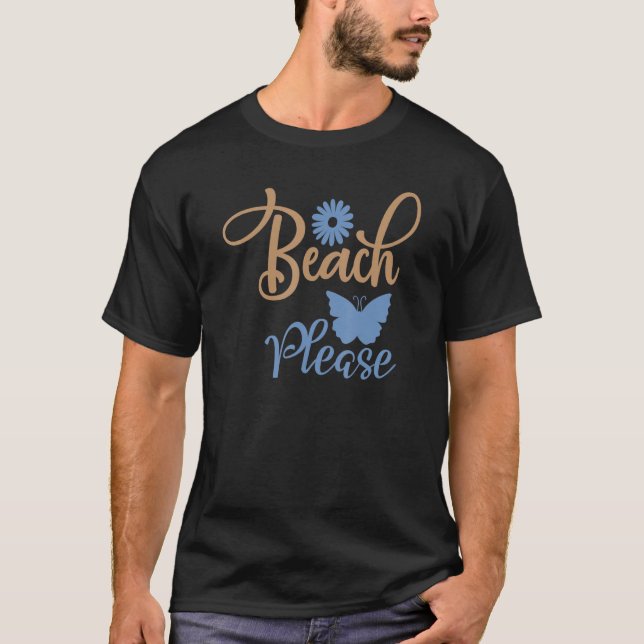 Beach, sommartid och solbadtid 2 t shirt (Framsida)