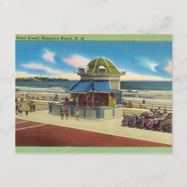 Beach stand, Hampton Beach, New Hampshire Vykort (Framsida)