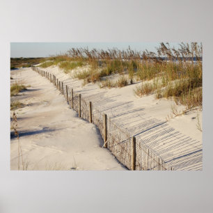 Beach-stängsel Poster