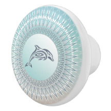Beach Stil Dolphin Mandala Coastal Turcos