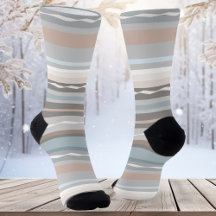 Beach Stil Pastel Stripe Mönster Socks