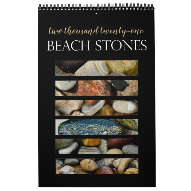 Beach Stones of Sjö Michigan Calendar Kalender (Omslag)