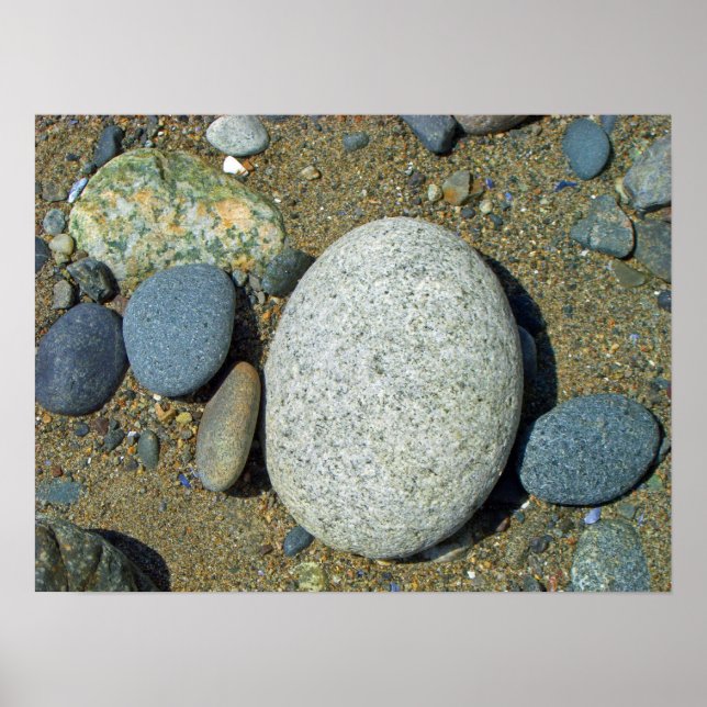 Beach Stones Poster (Framsidan)