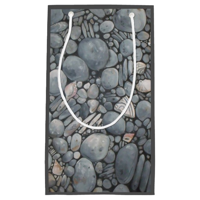 Beach Stones-Snäckor Småstarna Sten Pausning Art (Framsidan)