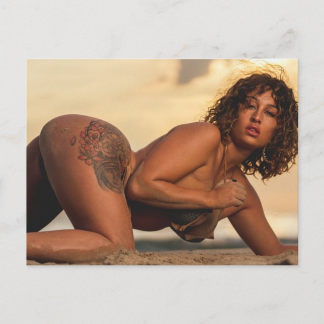 Beach Stunning Fotografivykort för biokini-block Vykort (Framsida)