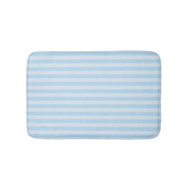 Beach Style Bath Mat Blue Stripes on Light Blue  Badrumsmatta