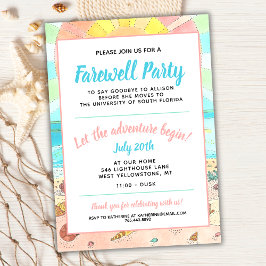 Beach Summer Farewell Party-inbjudan Inbjudningar