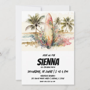 Beach Summer Party-inbjudan Inbjudningar