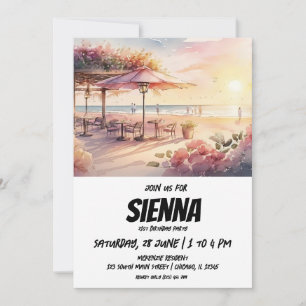 Beach Summer Party-inbjudan Inbjudningar