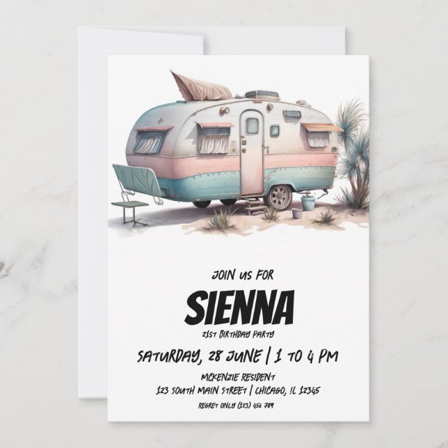 Beach Summer Party-inbjudan Inbjudningar (Framsida)