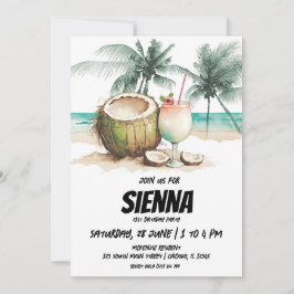 Beach Summer Party-inbjudan Inbjudningar