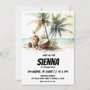 Beach Summer Party-inbjudan Inbjudningar