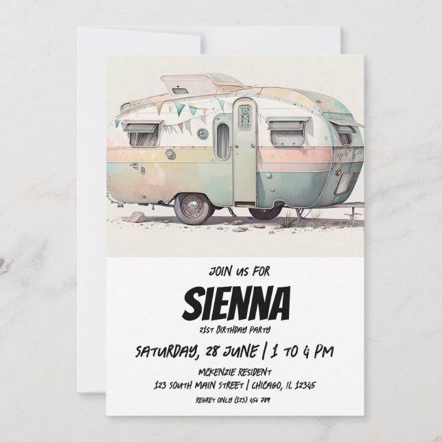 Beach Summer Party-inbjudan Inbjudningar (Framsida)