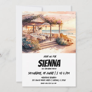 Beach Summer Party-inbjudan Inbjudningar
